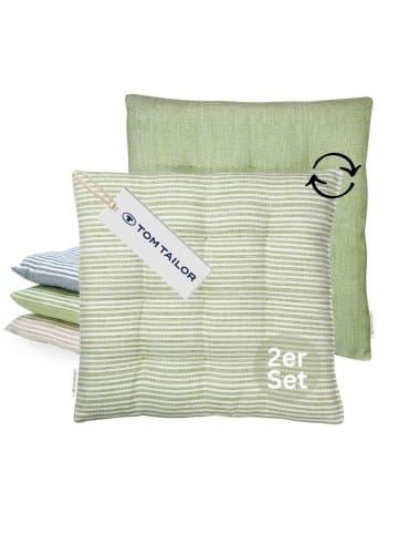 Tom Tailor Sitzkissen 2er Sparset FRESHSTRIPE2ER 2 in Grün