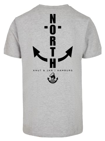 F4NT4STIC T-Shirt North Anchor in grau meliert