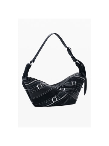 Desigual Schwarz Polyurethan Damen Schulter Tasche