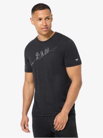 super.natural Merino T-Shirt M HIKING TEE in schwarz