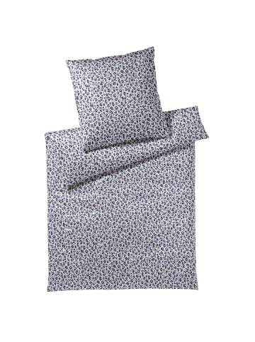 Elegante Bettwäsche Leolook in kobaltblau