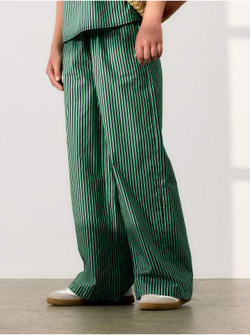 name it Gestreifte Hose mit weitem Schnitt in Grün