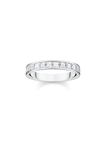 Thomas Sabo Ring Weiße Steine Pavé Silber in silber, weiß