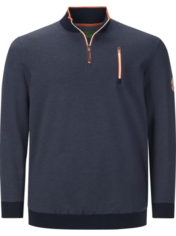 Charles Colby Sweatshirt EARL PADRIC in dunkelblau melange