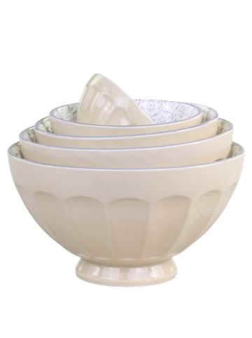 Chic Antique Schalenset ARÉS Latte Innenseite mit Muster  in Staubig Lila 5er Set