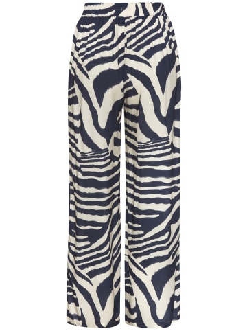 LASCANA Palazzohose in creme-graublau bedruckt