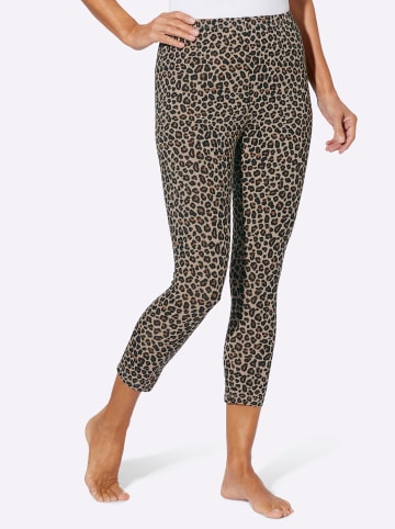 Sieh an! 7/8-Leggings in beige-bedruckt