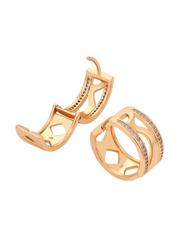 NAEMI Women Earrings in ROSE GOLD WHITE