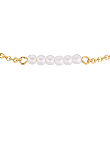 Steel_Art Fußkette mit Perlen Gesy goldfarben in goldfarben