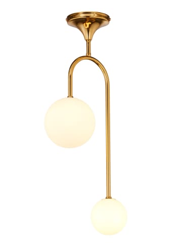 Licht-Erlebnisse Deckenlampe (B)14 x (L)24.5 x (H)64 cm in Gold WeißGold Weiß
