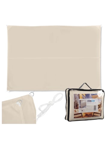relaxdays Sonnensegel in Beige - (B)300 x (T)400 cm
