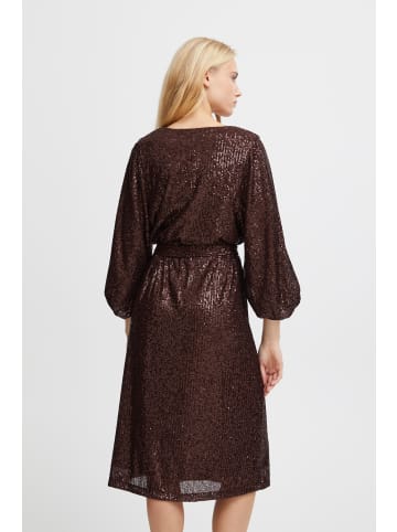 ICHI Jerseykleid IHFAUCI Loose fit in Coffee Bean