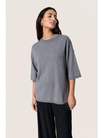 Soaked in Luxury Strickpullover SLSanja Oversize fit in Grey Melange