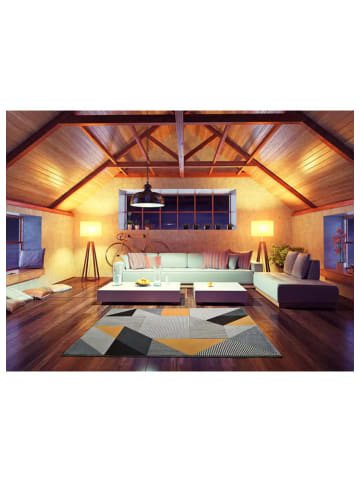 Atticgo Kurzflor-Teppich GLADYS in grau