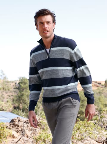 WITT WEIDEN Pullover in marine-gestreift