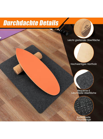 COSTWAY Balance Board für zuhause in Orange