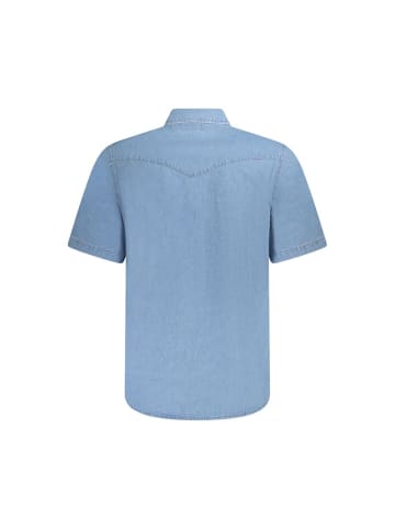 Wrangler Hellblaues Baumwollhemd