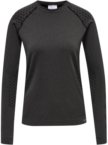 Hummel Hummel T-Shirt Hmlci Yoga Damen Dehnbarem Feuchtigkeitsabsorbierenden Nahtlosen in BLACK MELANGE