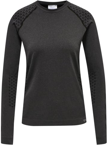 Hummel Hummel T-Shirt Hmlci Yoga Damen Schnelltrocknend Nahtlosen in BLACK MELANGE
