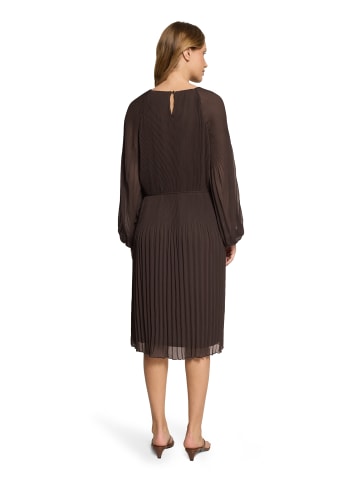 CARTOON Plisseekleid in schoko - 0001