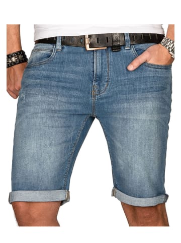 INDICODE Jeansshorts B556a in Hellblau