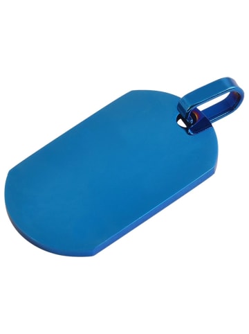Adeliás Unisex Anhänger aus Edelstahl in blau