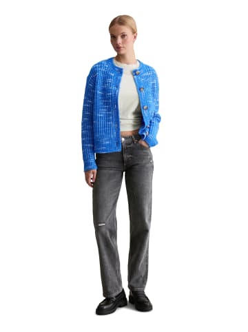 Marc O'Polo DENIM Chunky-Cardigan cropped in Pale Cobalt