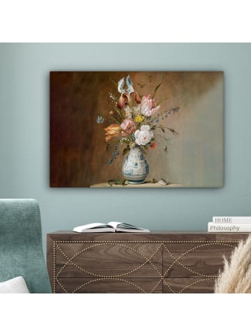 MuchoWow Leinwand bilder Blumenvase (BxH)