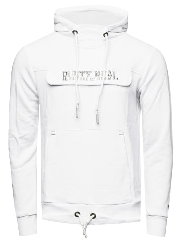 Rusty Neal Kapuzenpullover mit Box Logo in Weiß
