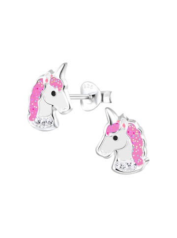 Alexander York Ohrringe, Ohrstecker-Set Katze, Pfote, Einhorn in 925 Sterling Silber, 3-tlg.