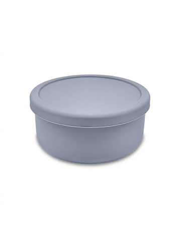 relaxdays 6 x Pizzaballenbox in Blau/ Beige - (H)6,5 x Ø 14,5 cm
