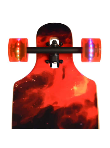 Apollo Twin Tip DT Longboard " Redshift - LED Wheels " in rot/schwarz