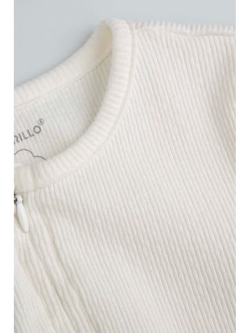 Coccodrillo Strampler mit langen Ärmeln in ecru