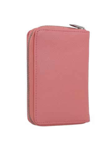 Golden Head Madrid Geldbörse RFID Schutz Leder 8 cm in koralle