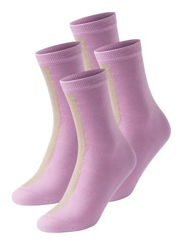 Schiesser Freizeitsocken Damensocken in sand, rosa