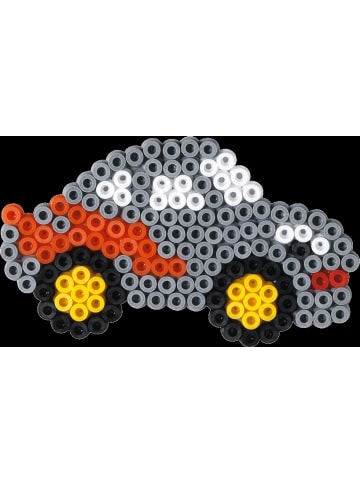 Hama Geschenkpackung Kleine Welt, Auto/Dino, Midi-Bügelperlen - ab 5 Jahren