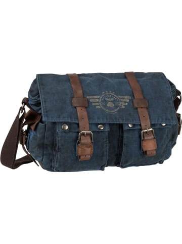 Greenburry Umhängetasche Vintage Aviator 5898 Messenger Bag Blue Edition in Blue