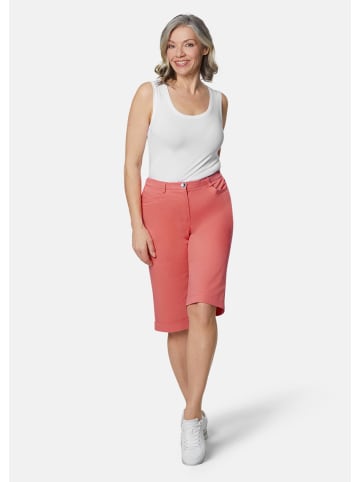 GOLDNER Kurzgröße:  Sportliche Bermuda-Jeanshose Carla in papaya