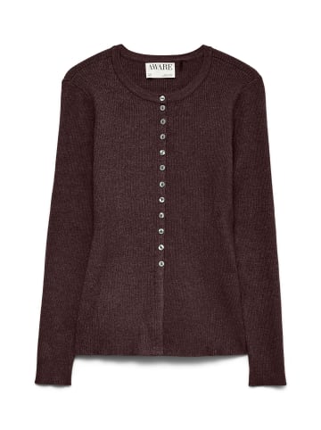 Vero Moda Strickjacke in Chocolate Plum