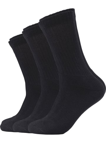 S. Oliver Unisex-Sportsocken 3 Paar in schwarz