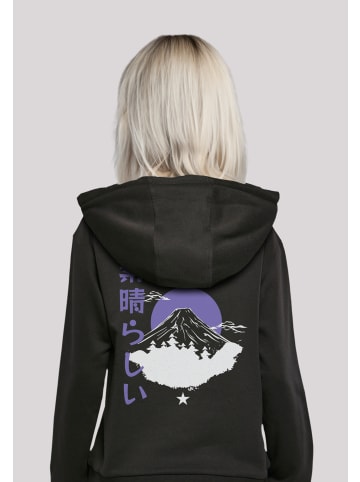 F4NT4STIC Hoodie Mount Fuji in schwarz