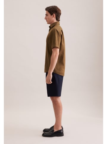 Seidensticker Leinenhemd Regular in Grün