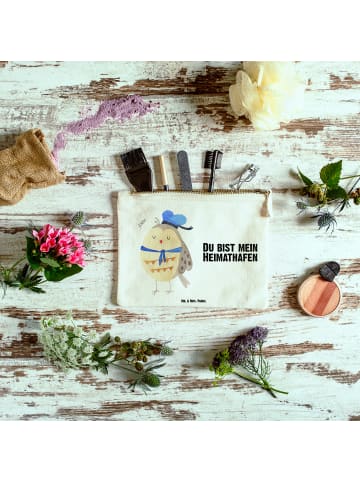 Mr. & Mrs. Panda pencil case Eule Matrose mit Spruch in Weiß