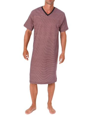 NORMANN Kurzarm Nachthemd Übergröße in rot