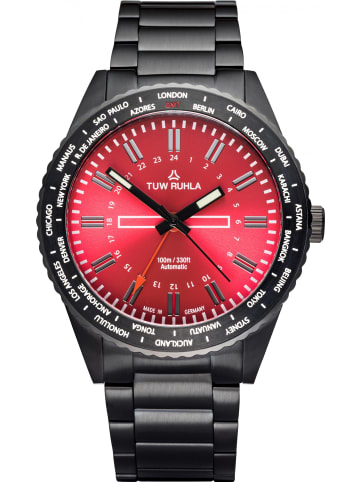 TUW Ruhla Uhr in Rot