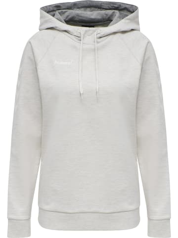 Hummel Hummel Cotton Kapuzenpullover Hmlgo Multisport Damen Atmungsaktiv in EGRET MELANGE