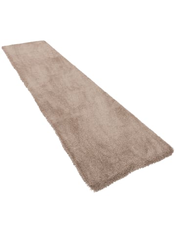 Snapstyle Luxus Hochflor Langflor Teppich Läufer Harmony in Taupe