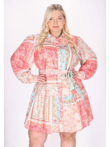 IZIA Women Plus Size Dress in Pink