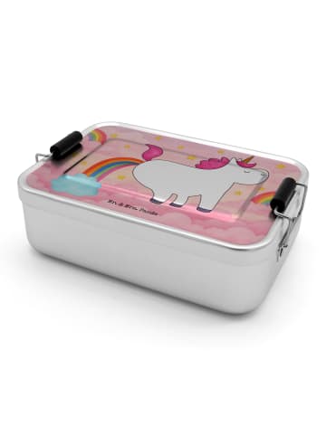 Mr. & Mrs. Panda Lunchdose Einhorn Pupsen Design ohne Spruch in Weiß
