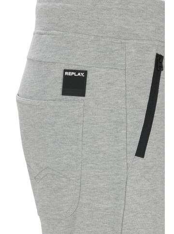 Replay Jogginghose Cotton Fleece in grau